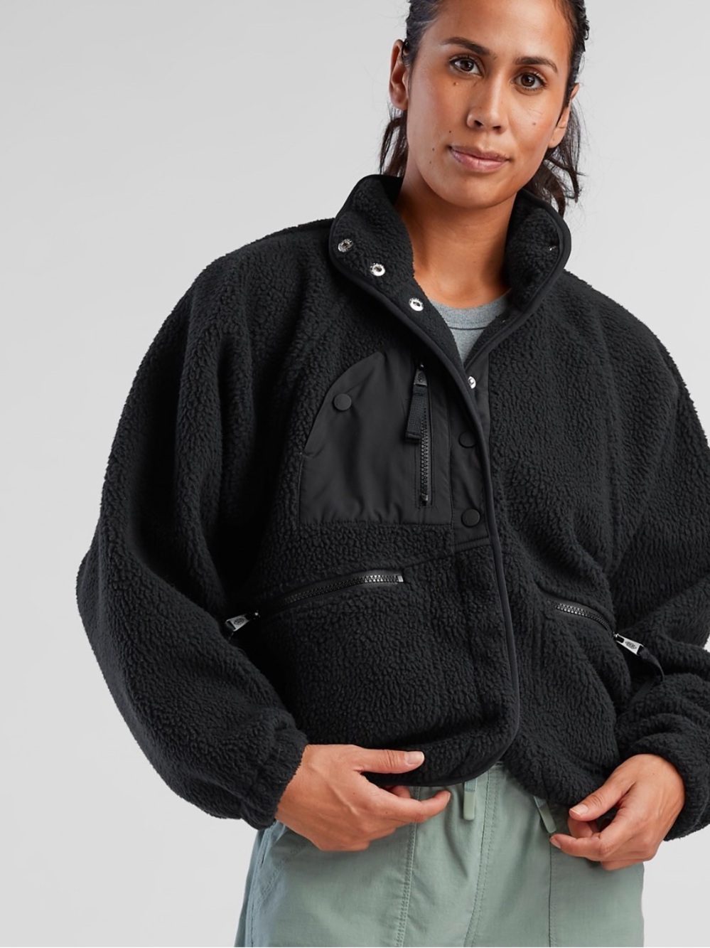Free People Hit The Slopes Jacket Fleece